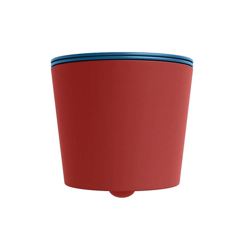 Mondiaz LAVIE hangtoilet – spoelrandloos – 36 x 53 cm – met softclose zitting – Fire (rood), zitting Jeans (blauw) SW1208635