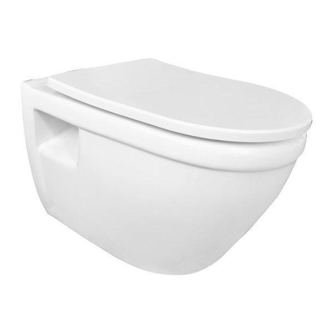 Nemo Go Flora toiletset 52x36x34cm zonder spoelrand wit met dunne softclose en takeoff zitting inclusief GROHE Rapid SL inbouwreservoir SW773852
