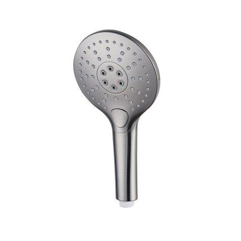 Fortifura Calvi Badkraan - met glijstangset - ronde handdouche - gladde doucheslang - PVD - geborsteld RVS SW968350