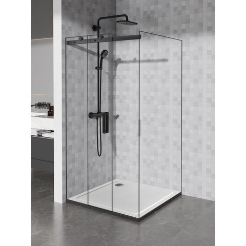 Adema Dawn douchebak - 100x100x4cm - vierkant SMC - glans wit SW1474869