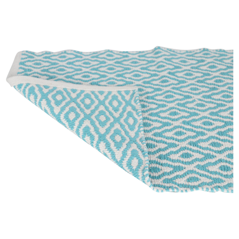 Differnz brighton tapis de bain 100% coton bleu blanc 50 x 80 cm SW705352