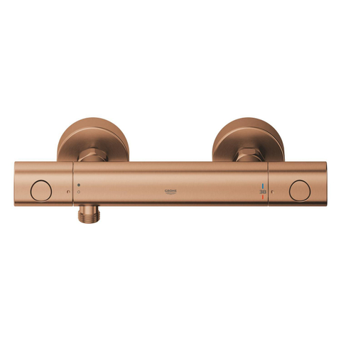 GROHE Grohtherm 800 Cosmopolitan douchethermostaat - 15cm - geborsteld warm sunset (koper) SW1477551