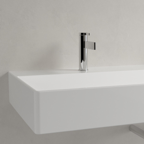 Villeroy & Boch memento 2.0 wastafel onderzijde - geslepen - 120x47cm - met overloop - 2 kraangaten CeramicPlus - White Alpine (glans wit) SW336067