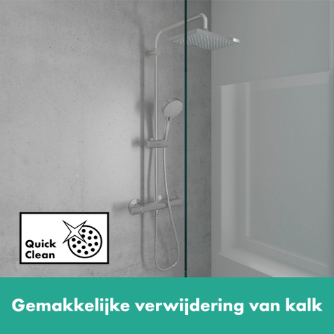 Hansgrohe Vernis Shape Showerpipe - 230 - 1jet - met douche - thermostaat - hoogglans chroom SW651691