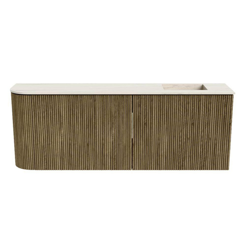 Mondiaz JOYA-DLUX 111.6cm toiletmeubel - ronding links kleur Dusk - Wastafel FAYE positie Rechts Zonder kraangat kleur Meli. SW1425860