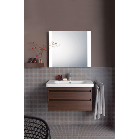 Duravit D-code lavabo - 85x48x18cm - rectangulaire - 1 trou de robinet - céramique - blanc GA87574