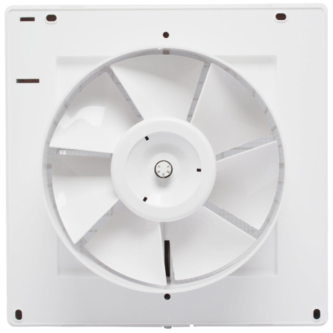 Sanivesk Standard ventilateur - Ø150 Sur interrupteur (lumière) - Carré - Blanc SW1212656