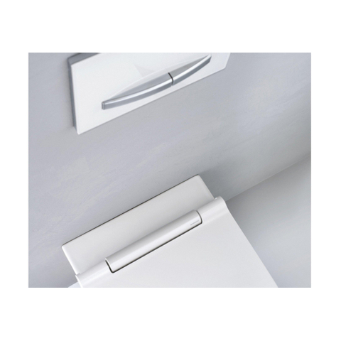 Geberit One pack Wandcloset - diepspoel - turboflush - 37x54cm - closetzitting - Designafdekking wit - KeraTect - glans wit SW420192