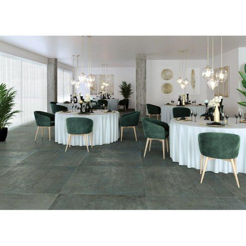 ÉCHANTILLON Ceralto Briano Urban Carrelage sol et mur 100x100cm 8.5mm rectifié R10 grès cérame Verderame SW914547