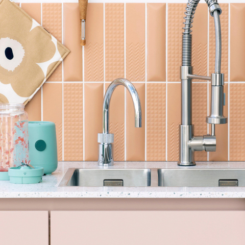 Quooker Nordic Round kokendwaterkraan - draaibare uitloop - Combi reservoir - Warm / kokend water - Chroom SW3970