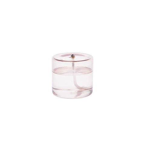 Wellmark olielamp - 9x10cm - gerecycled glas - pink SW891022