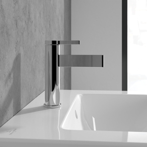 Villeroy & Boch Dawn 1 greeps wastafelkraan - zonder pop up afvoergarnituur - hoogglans chroom SW974124