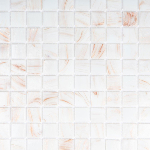 The Mosaic Factory Amsterdam mosaïque - 32x32cm - 4mm - carré - cream brillant (beige) SW62139