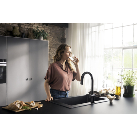 Hansgrohe Aqittura M91 Filter systeem - 210 uittrekbare uitl - 1jet - sbox starter set - mat zwart SW918606