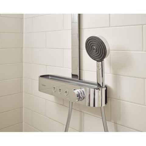 Hansgrohe Pulsify s Showerpipe - 2jet - ecosmart - met ShowetTablet - select - 400 - hoogglans chroom SW651014