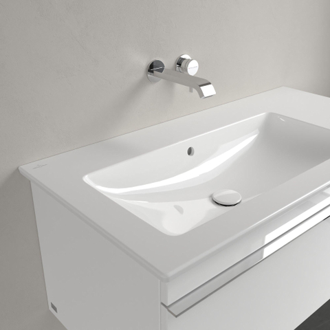 Villeroy & Boch venticello meubelwastafel - 100x50cm - zonder kraangat - met overloop - White Alpine (glans wit) 1025130