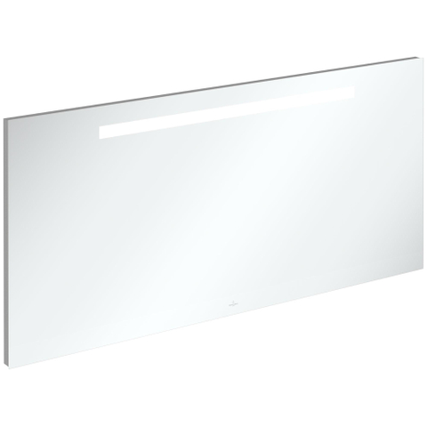 Villeroy & Boch More to see one spiegel - met geïntegreerde led verlichting - 130x60cm - inclusief bevestiging - glans zilver SW453846