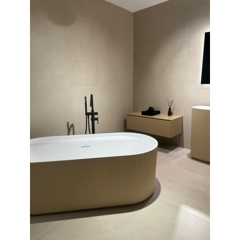 ÉCHANTILLON Terravito Melora carreau mural et de sol - 120x120cm - rectifié - Aspect béton - sand mat (beige) SW1131100