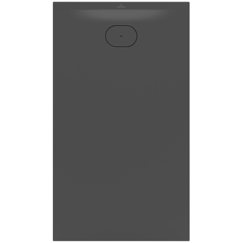 Villeroy & Boch Ecora douchebak - 140x80x3.5cm - afvoer korte zijde - anthracite (antraciet) SW1558863