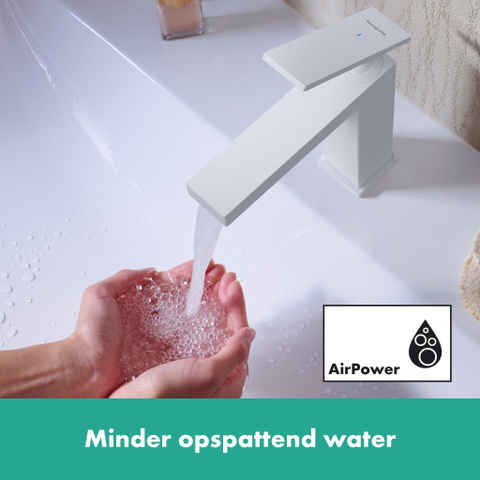 Hansgrohe Tecturis E Fonteinkraan - 80 koud water - zonder waste - mat wit SW918678