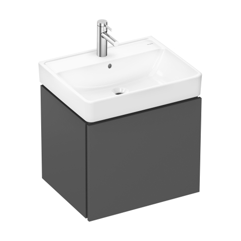 Hansgrohe Xanuia Q Wastafel/Fontein - 60x48cm - inbouw - 1 kraangat - met overloop - glans wit SW1165071