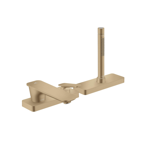 Hansgrohe Axor Citterio C afbouwdeel v. 3-gats inbouw badrandkraan m. sboxm. handdouche. voorsprong 15.5cm - brushed bronze SW1152159