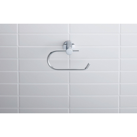 Duravit D-code Closetrolhouder - zonder klep - hoogglans chroom GA49435