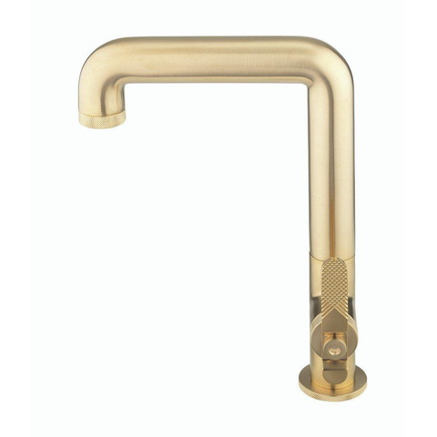 Crosswater Union Wastafelkraan - hoog - opbouw - koudwaterkraan - gecoat messing geborsteld (goud) SW968262