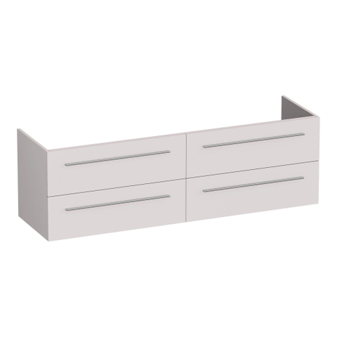 BRAUER Trust meuble sous-lavabo 160 sans poignées de montage 4 tiroirs à fermeture en douceur et 2 découpes pour siphon - sable mat SW1204079