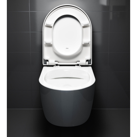 Clou New Hammock WC suspendu – compact – sans bride – profondeur 49 cm – avec abattant softclose – blanc brillant SW1471435