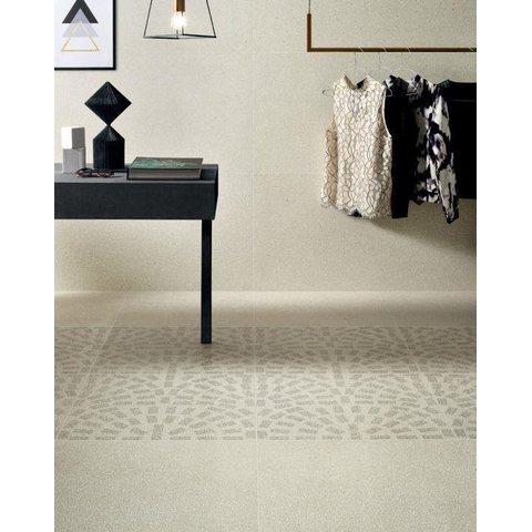 ÉCHANTILLON Terravito Lavena carreau mural et de sol - 60x60cm - 10mm - Carré - rectifié - Beige mat SW736151