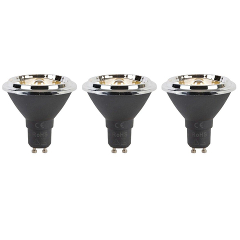 Luedd Lampe LED - ensemble de 3 - GU10 - 6W - 2700K - 450LM - dimmable SW1211342