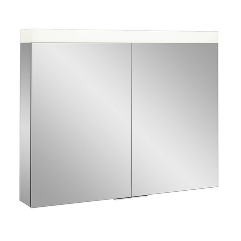 Crosswater Cabinet Image Spiegelkast - 90x70cm - IP44 - LED verlichting - deurlinks of rechts - zilver SW876215