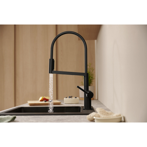 Hansgrohe Talis Select M54 PowderSpray eengreeps keukenkraan Semi-Pro 3jet mat zwart SW1383041