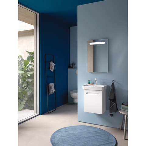 Duravit No.1 - No.1 - wastafel - 500mm - met overloop - 1 kraangat midden - hoogglans wit SW723751