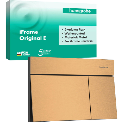 Hansgrohe iFrame Element E plaque de commande pour - double chasse - bronze brossé SW1388329