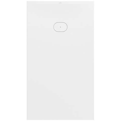 Villeroy & Boch Ecora douchebak - 160x90x4.5cm - afvoer korte zijde - white alpine (wit) SW1558882