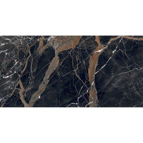 ÉCHANTILLON Ceralto Alabro Vein Carrelage sol et mur 60x120cm 6mm rectifié porcellanato Ombre Caravage SW976534