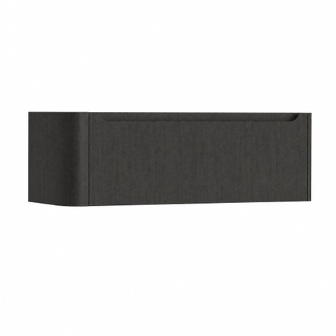 H&R Badmeubelen Juice Wastafelonderkast - 120x45x40cm - linkerhoek afgerond - 1 lade - geïntegreerde greep - basalt SW1259942