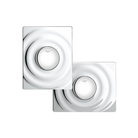 Grohe Surf Bedieningsplaat - enkelspoeling - verticaal/horizontaal - chroom 0729136
