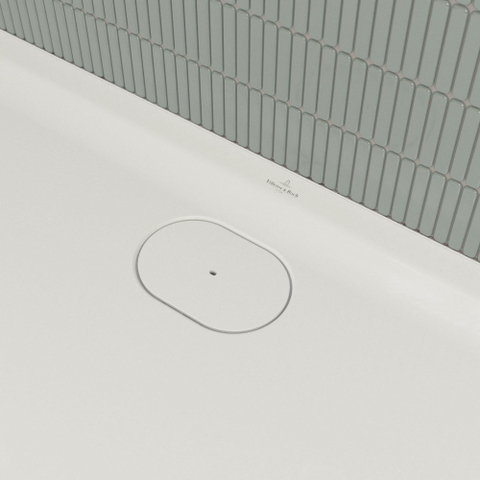 Villeroy & Boch Ecora douchebak - 180x90x3.5cm - afvoer lange zijde - white alpine (wit) SW1559003