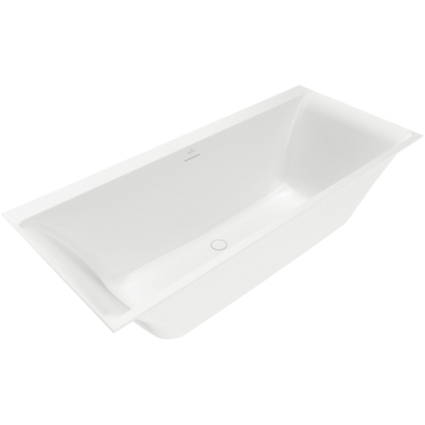 Villeroy & Boch Subway 3.0 bad - 180x80cm rechthoek ingebouwd vulsysteem - Stone White (mat wit) SW641574