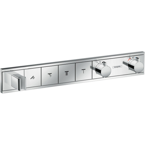 Hansgrohe Rainselect Afbouwdeel - voor inbouw douchekraan - thermostatisch - voor 4 functies - 59.8x9cm - thermostaat - hoogglans chroom SW157090