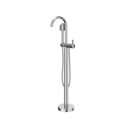 IVY Pact Mitigeur de bain autoportant - bec orientable - 150cm - Flexible de douche - douchette satin mist - Chromé SW1031175