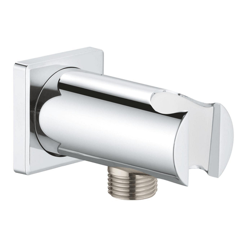 GROHE Rainshower wandaansluitbocht - vierkant - met houder - mat zwart SW1477516