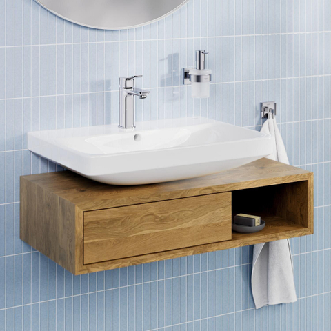 Grohe Dice Mitigeur de lavabo - taille M - montage apparent - démarrage à froid - vidage clic-clac - chrome SW1440567