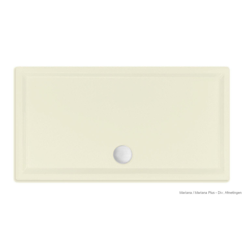 Xenz Mariana receveur de douche - 120x90x7 - Acrylique - pergamon SW378809
