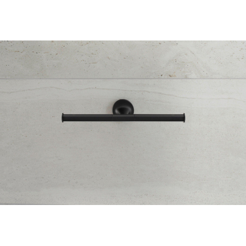 Duravit Starck T Toiletrolhouder - dubbel - zonder klep - mat zwart SW297075