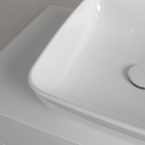 Villeroy & Boch Artis vasque à poser - 41x41cm - sans trou de robinetterie sans trop-plein ceramic+ blanc GA57119