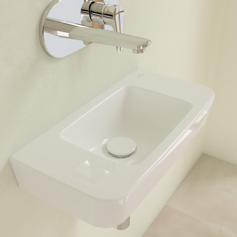 Villeroy & Boch O.novo fontein - 50x25cm - zonder kraangat - zonder overloop - White Alpine (glans wit) SW448398
